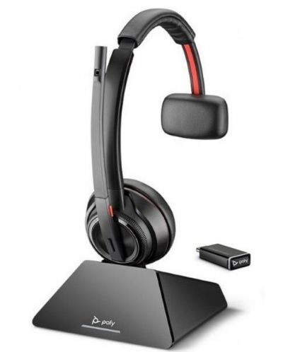 Ακουστικά με μικρόφωνο  Poly - Savi 8210 UC, S8210 C USB-C, μαύρο - 1