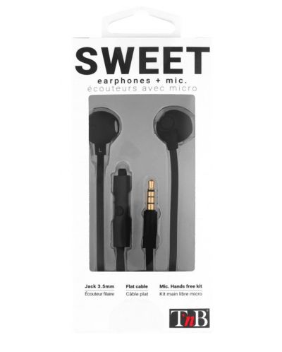 Ακουστικά με μικρόφωνο TNB - Sweet, μαύρα - 3