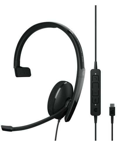 Ακουστικά με μικρόφωνο  Sennheiser - EPOS SC 130, USB-C,μαύρο - 1