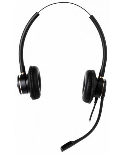 Ακουστικά με μικρόφωνο Addasound - Crystal 2872 Duo, μαύρα - 2