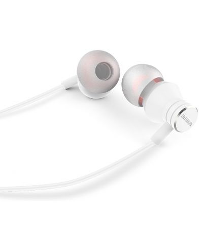 Ακουστικά με μικρόφωνο Aiwa - ESTM-50WT, λευκό - 2