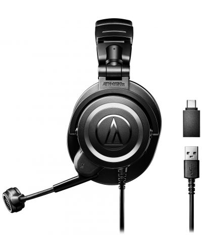 Ακουστικά με μικρόφωνο Audio-Technica - ATH-M50xSTS-USB, μαύρο - 6