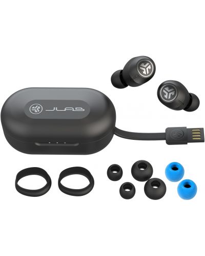 Ακουστικά με μικρόφωνο JLab - JBuds Air ANC, TWS, μαύρα - 4