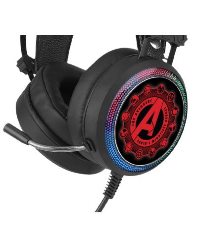 Ακουστικά με μικρόφωνο Marvel - Avengers, μαύρο - 2