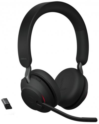 Ακουστικά Jabra Evolve2 65 - MS Stereo + Link380, μαύρα - 1
