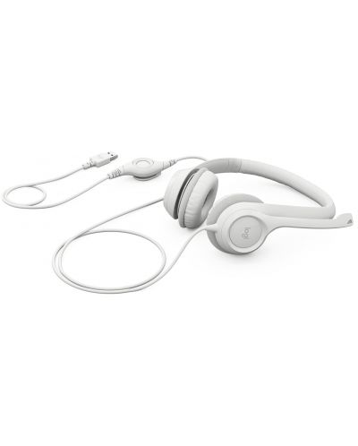 Ακουστικά με μικρόφωνο Logitech - H390, λευκό - 2