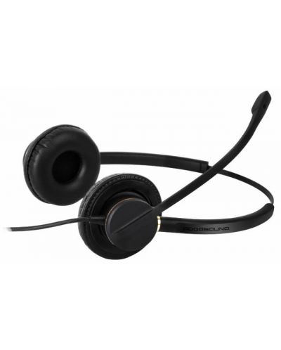 Ακουστικά με μικρόφωνο Addasound - Crystal 2872 Duo, μαύρα - 5