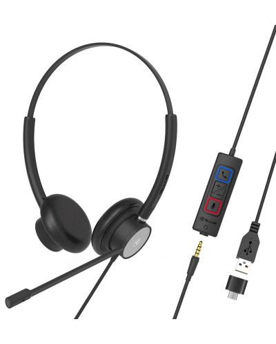 Ακουστικά με μικρόφωνο Tellur - Voice 420, μαύρα - 1