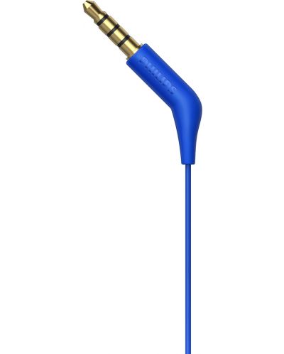 Ακουστικά με μικρόφωνο Philips - TAE1105BL, μπλε - 5