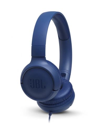 Ακουστικά JBL - T500, μπλε - 1