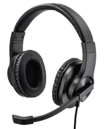 Ακουστικά με μικρόφωνο Hama - HS-P350, μαύρα - 1