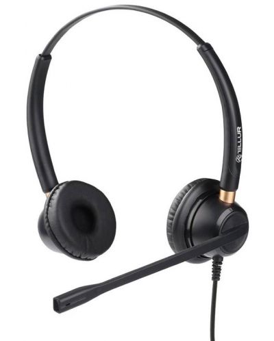 Ακουστικά με μικρόφωνο Tellur - Voice 520N, μαύρα - 1