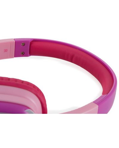 Παιδικά ακουστικά με μικρόφωνο Emoji - Flip n Switch, ροζ/μωβ - 3