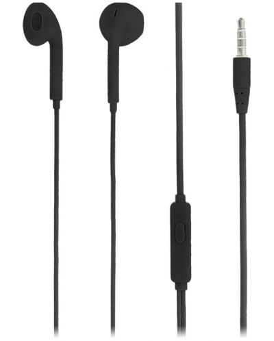 Ακουστικά με μικρόφωνο Tellur - Fly, μαύρα - 1