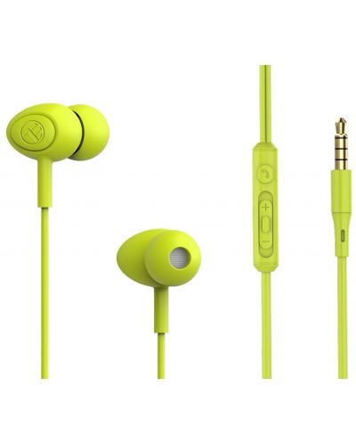 Ακουστικά με μικρόφωνο Tellur - Basic Gamma, πράσινα - 1