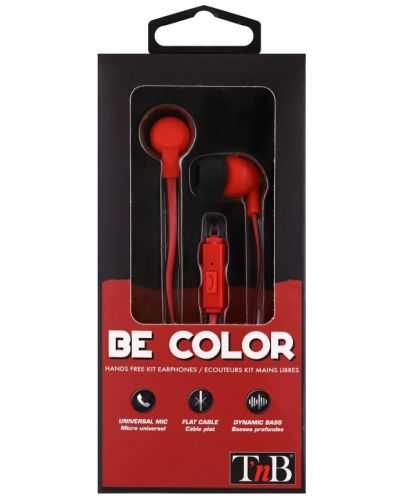 Ακουστικά με μικρόφωνο TNB - Be color, κόκκινα - 4