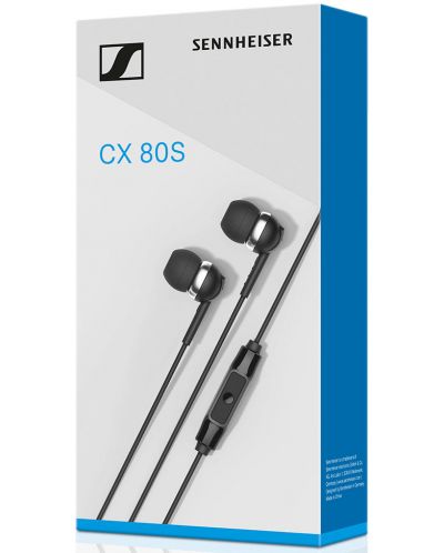 Ακουστικά με μικρόφωνο Sennheiser - CX 80S, μαύρα - 3