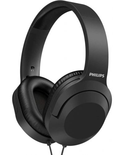 Ακουστικά με μικρόφωνο Philips - TAH2005BK, μαύρα - 1