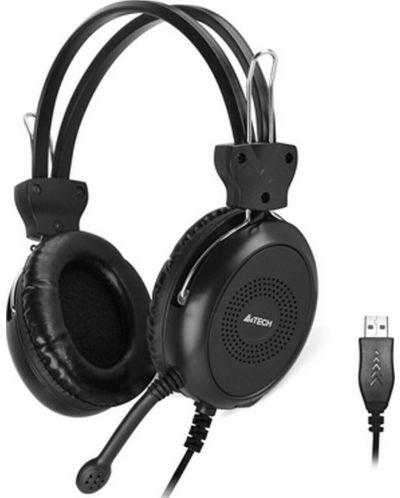 Ακουστικά με μικρόφωνο A4tech - HU-30, μαύρα - 1