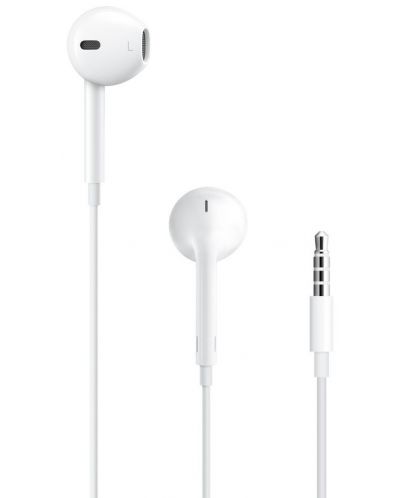Ακουστικά με μικρόφωνο  Apple - EarPods 3.5mm (2017), άσπρα - 1