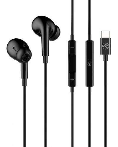 Ακουστικά με μικρόφωνο Tellur - Attune, μαύρο - 1