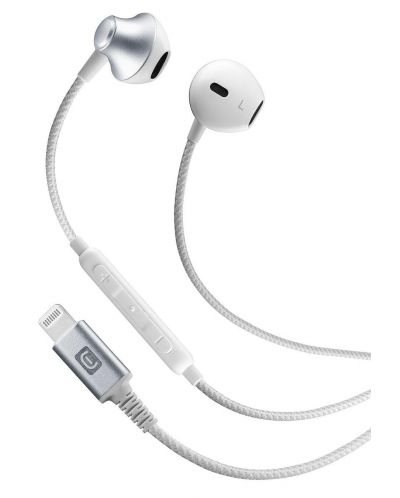 Ακουστικά με μικρόφωνο Cellularline - Stunt, λευκά - 1