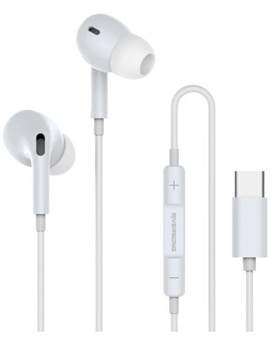 Ακουστικά με μικρόφωνο Riversong - Melody T1+, λευκά  - 1