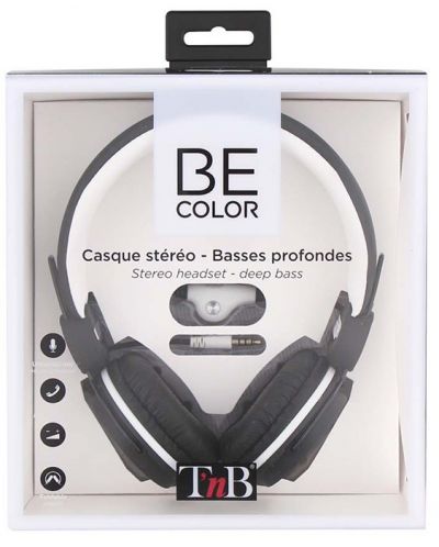 Ακουστικά με μικρόφωνο TNB - Be color, On-ear, άσπρα - 3