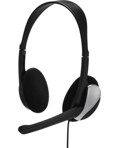 Ακουστικά με μικρόφωνο Hama - Essential HS-P100, μαύρο - 1