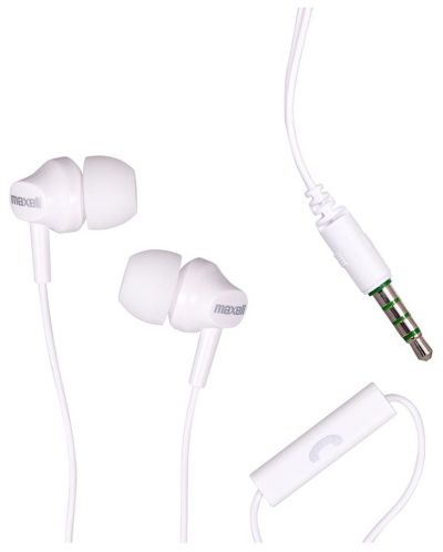 Ακουστικά με μικρόφωνο Maxell - EB-875, λευκά  - 2