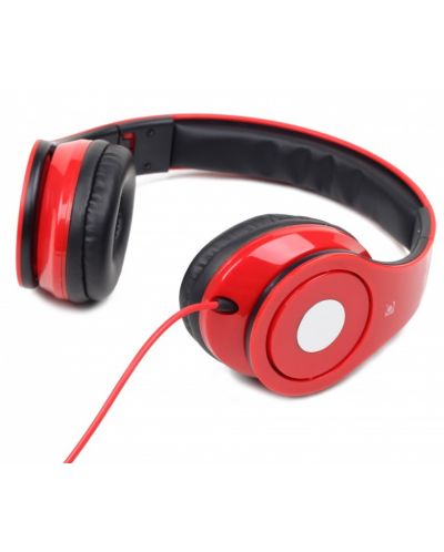 Ακουστικά με Μικρόφωνο  Gembird - MHS-DTW-R, Κόκκινο/Μαύρο - 4