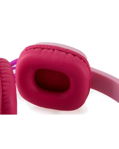 Παιδικά ακουστικά με μικρόφωνο Emoji - Flip n Switch, ροζ/μωβ - 4