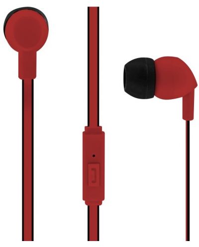 Ακουστικά με μικρόφωνο TNB - Be color, κόκκινα - 1