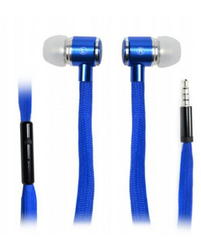 Ακουστικά με μικρόφωνο Vakoss - SK-251B, μπλε - 1