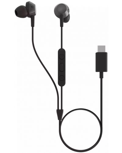 Ακουστικά με μικρόφωνο Philips - TAE5008BK/00, μαύρο - 1