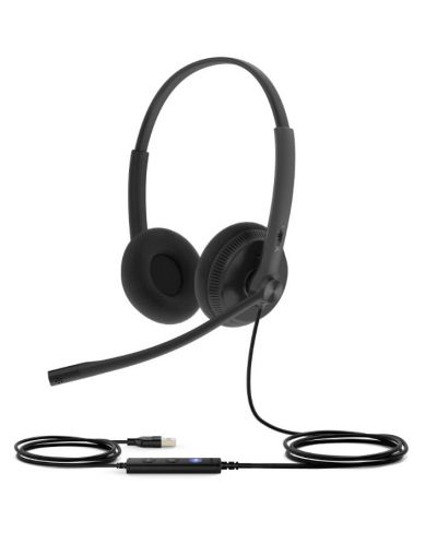 Ακουστικά με μικρόφωνο Yealink - UH34 Lite, MS, USB-A, μαύρα - 1