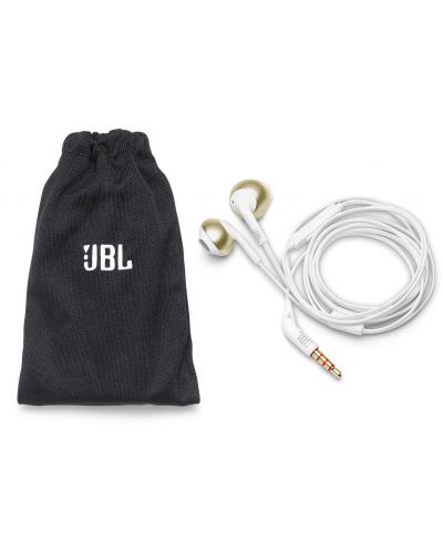 Ακουστικά με μικρόφωνο JBL - Tune 205, άσπρα/χρυσαφί - 5