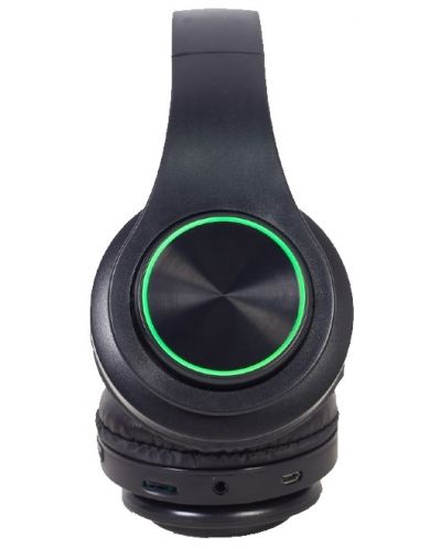 Ασύρματα ακουστικά με μικρόφωνο Gembird - BHP-LED-01,μαύρο - 2