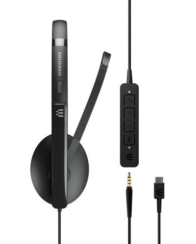 Ακουστικά με μικρόφωνο Sennheiser - EPOS SC 135, USB-C,μαύρο - 4