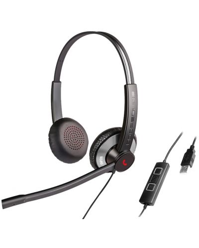 Ακουστικά με μικρόφωνο Addasound - EPIC 512 Duo, μαύρα/γκρι - 1