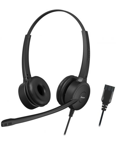 Ακουστικά με μικρόφωνο Axtel - PRIME HD duo NC, μαύρα - 1