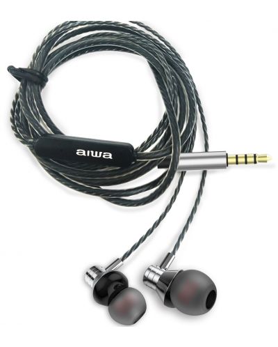 Ακουστικά με μικρόφωνο Aiwa - ESTM-50SL, ασημί - 2
