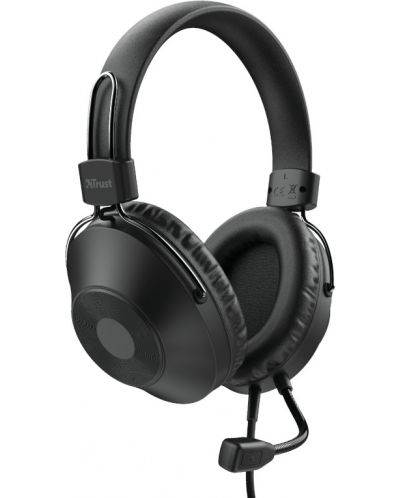 Ακουστικά με μικρόφωνο Trust  - Ozo USB, μαύρα - 6