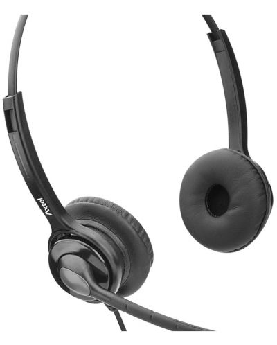 Ακουστικά με μικρόφωνο Axtel - MS2 duo NC, μαύρα - 2