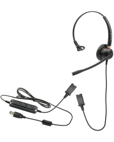 Ακουστικά με μικρόφωνο Tellur - Voice 510N Mono, μαύρα - 2