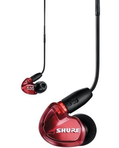 Ακουστικά με μικρόφωνο Shure - SE535 LE, κόκκινα - 2