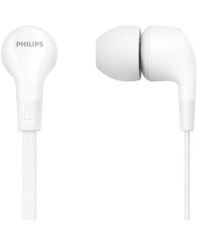 Ακουστικά με μικρόφωνο Philips - TAE1105WT, λευκά - 2