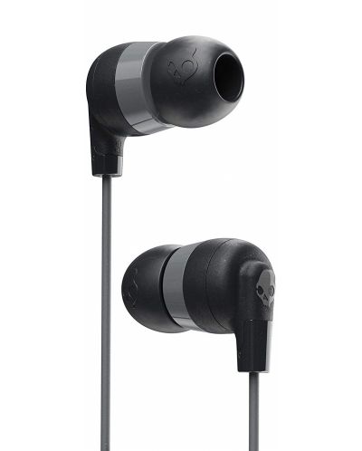 Ακουστικά με μικρόφωνο Skullcandy - INKD + W/MIC 1, μαύρα/γκρι - 3