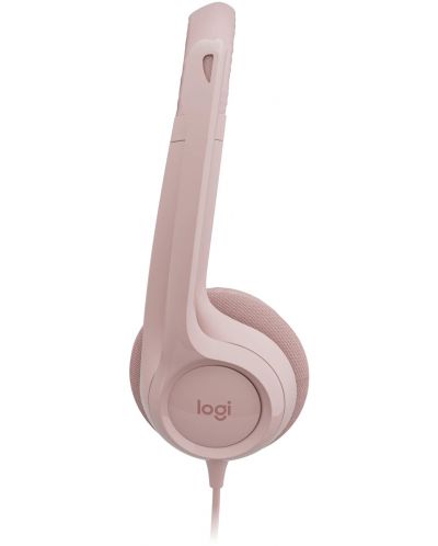 Ακουστικά με μικρόφωνο  Logitech - H390, ροζ - 2