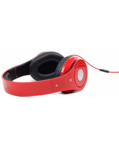 Ακουστικά με Μικρόφωνο  Gembird - MHS-DTW-R, Κόκκινο/Μαύρο - 6